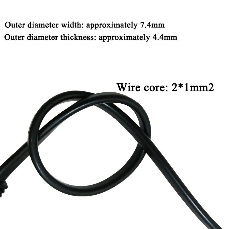 США адаптер питания удлинитель 90 градусов угловой 2Pin штекер к гнезду Розетка