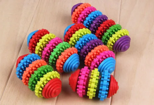 Игрушки для жевания зубов инструмент тренировки цветная резиновая игрушка