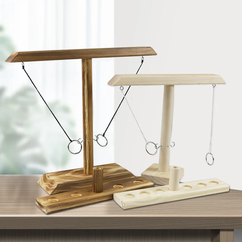 Игра для питья деревянное кольцо настольная игра Монтессори игрушка детей и