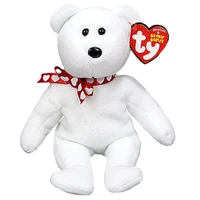 15cm ty beanie xavier glitter eyes nhl bear white bear cute animal doll birthday gift soft stuffed plush toy kids