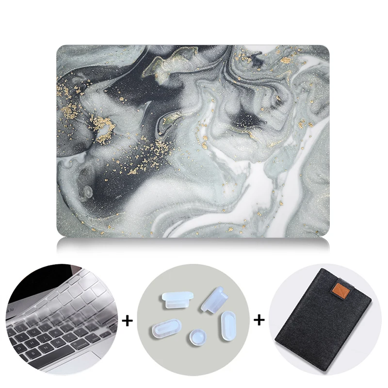 MTT чехол для ноутбука Macbook Air Pro retina 11 12 13 15 16 мраморный Жесткий Чехол для mac book 13,3 дюймов с сенсорной панелью a1706 a1502 - Color: MB09