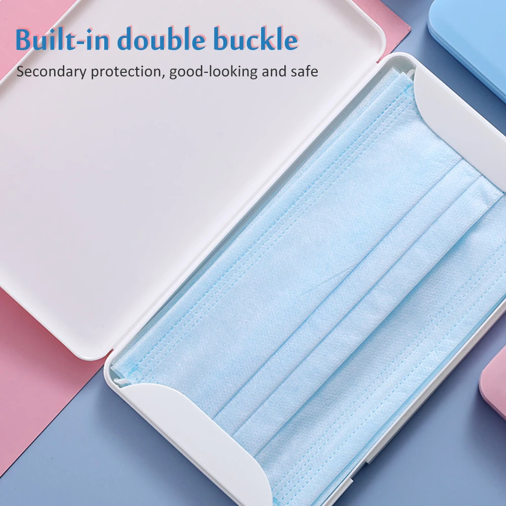 Пластик маска коробка для хранения маски держатель Портативный защита от пыли