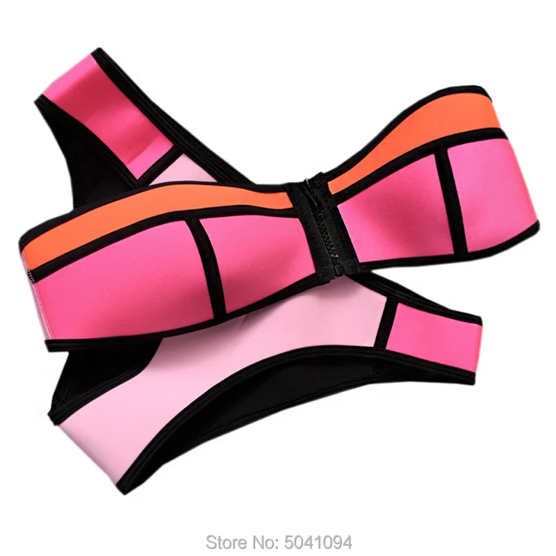 Sheshot купальный костюм для женщин неопреновый комплект бикини с высокой талией