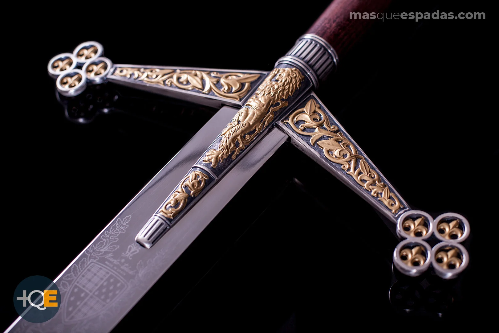 Mandouble Claymore серебро украшенное золотом|Игровые мечи| |