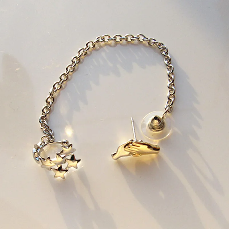 НОВЫЙ цепь со звездами дрожание рук Косплэй в серьги доктора Для женщин