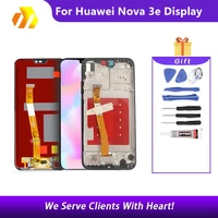test aaa for huawei p20 lite nova 3e lcd display touch screen digitizer assembly lcd replacement parts with frame