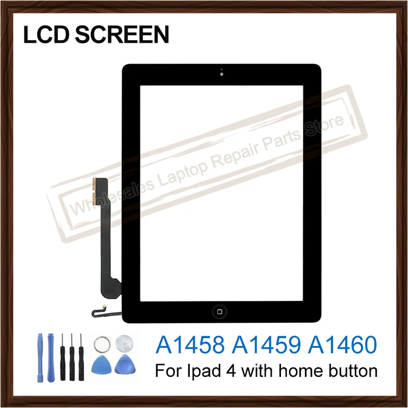 Сенсорный ЖК экран 9 7 дюйма для Ipad 4 A1458 A1459 A1460 дигитайзер переднее стекло дисплей