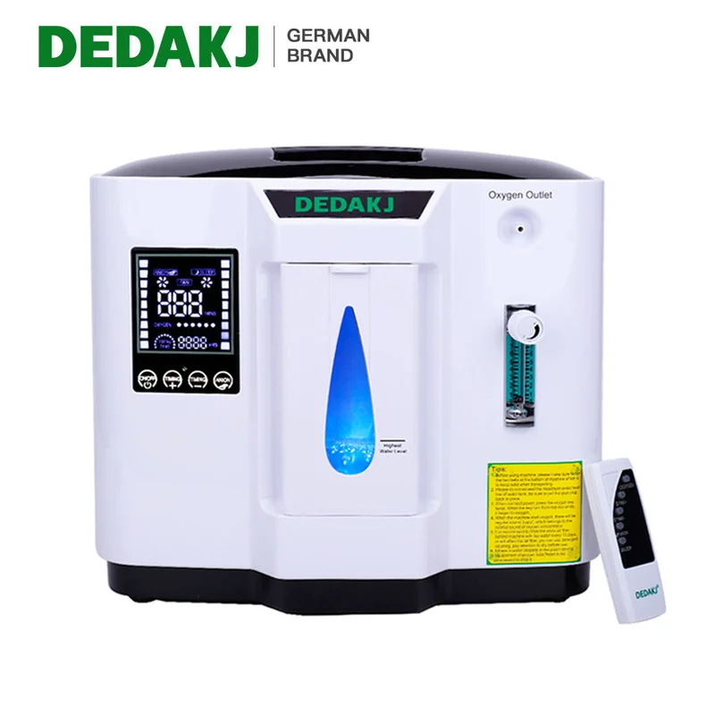 

Dedakj Portable Oxygen Concentrator Machine 1-7L Adjustable Oxygene Concentrator Low Noise Operation Home Care Oxygen Machine