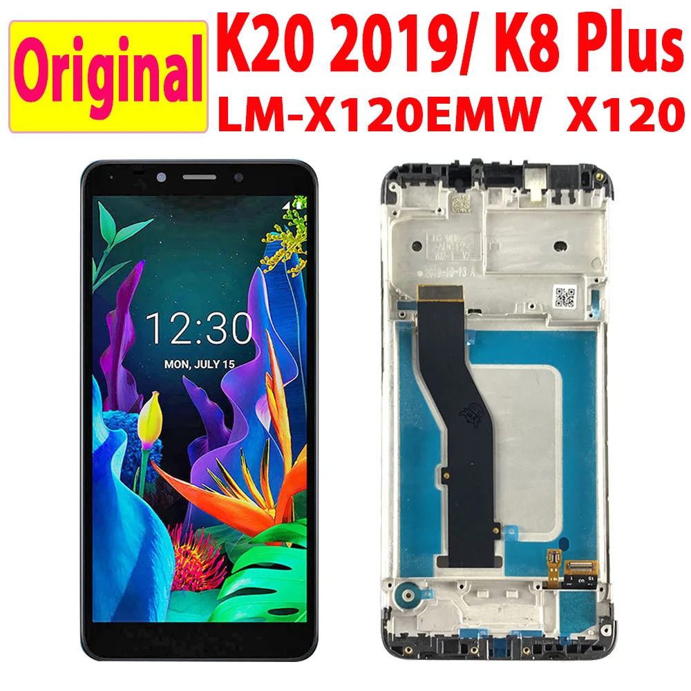 ЖК-дисплей 5 45 дюйма для LG K20 2019 с рамкой и сенсорным экраном дигитайзер LMX120EMW LCD k8