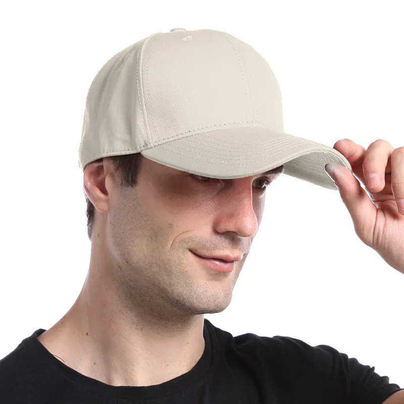 

Oversize men's baseball cap light plate solid outdoor sunscreen hat
