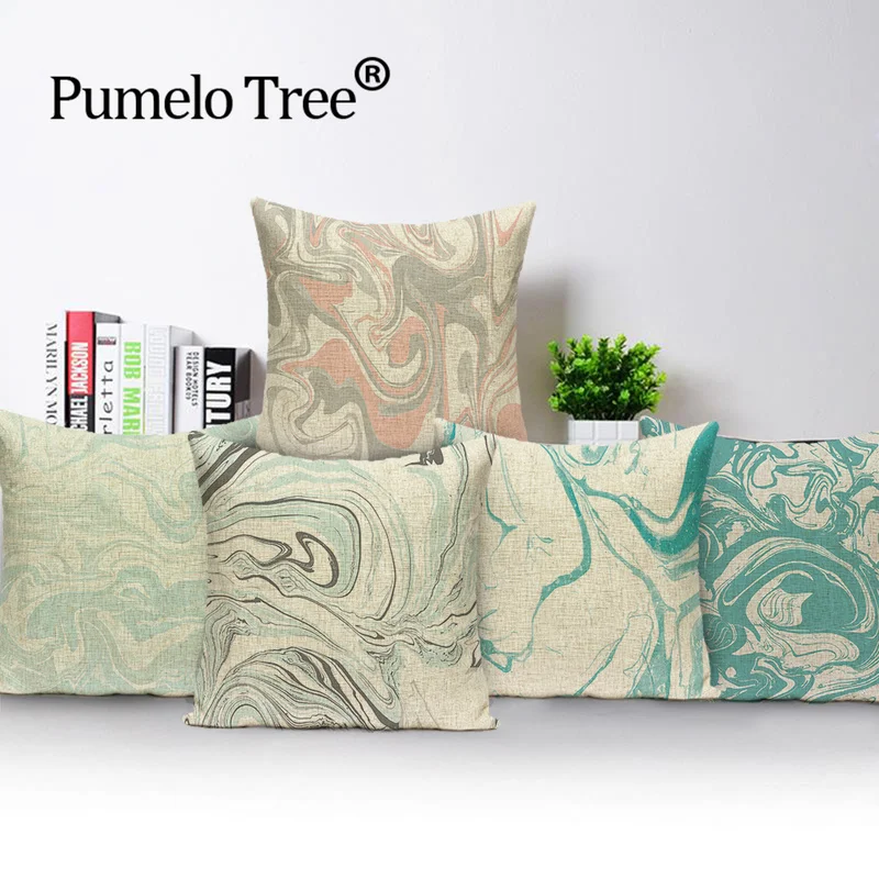 Наволочка в полоску с геометрическим рисунком скандинавский чехол для подушки