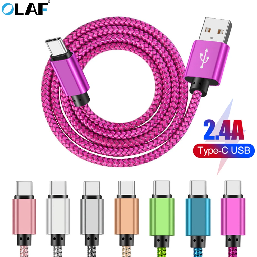 OLAF USB C Type кабель для быстрой зарядки и синхронизации данных Samsung Galaxy S8 S9 Plus Xiaomi mi9