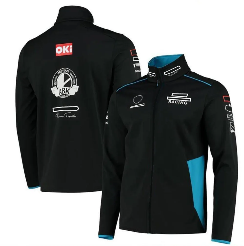 

F1 Jacket Williams Racing Suit Polo Suit Formula One Zip Jacket Car Logo Hoodie Motorcycle Suit Large Size Customizable