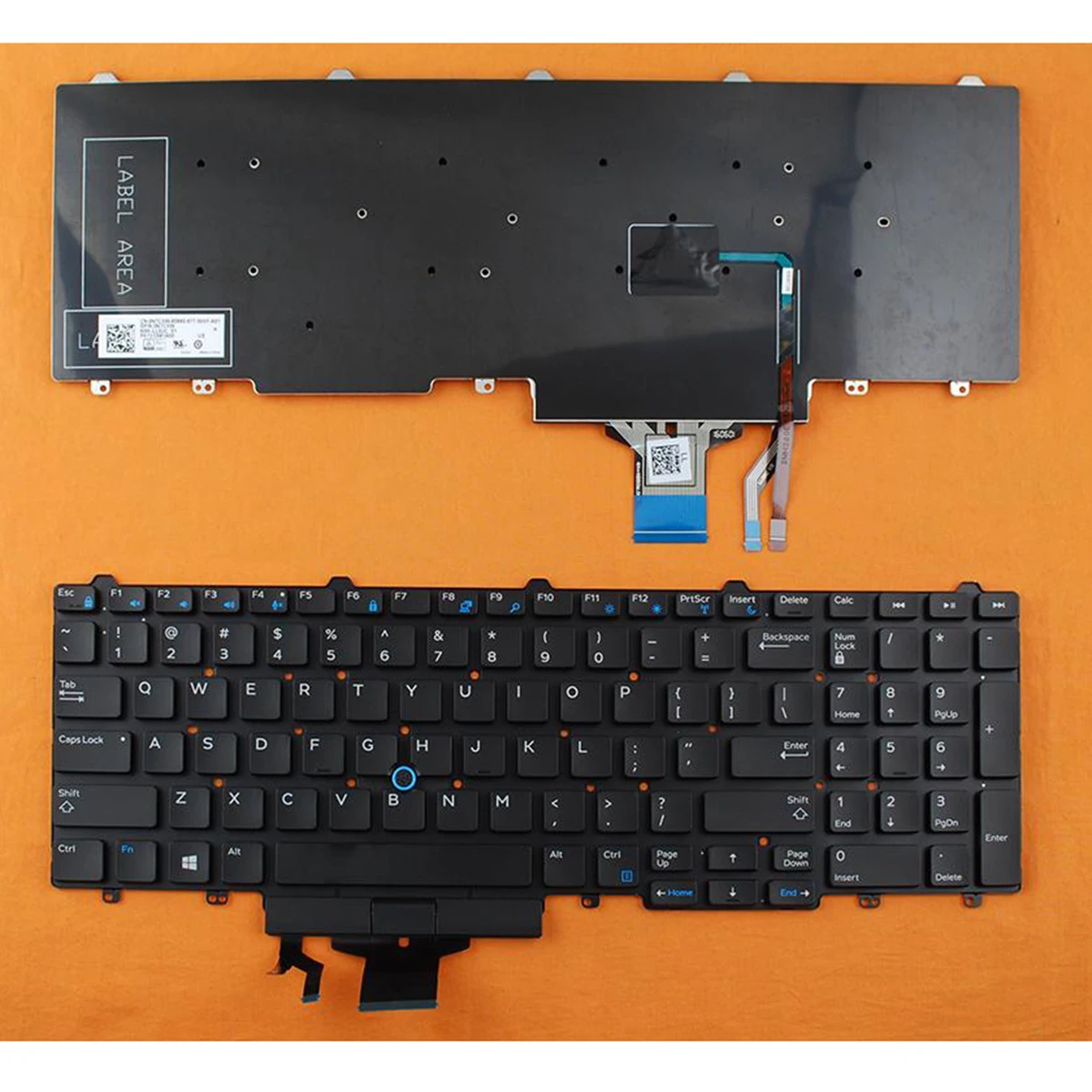 

new US keyboard For DELL E5550 E5570 laptop keyboard English black With pointing sticks