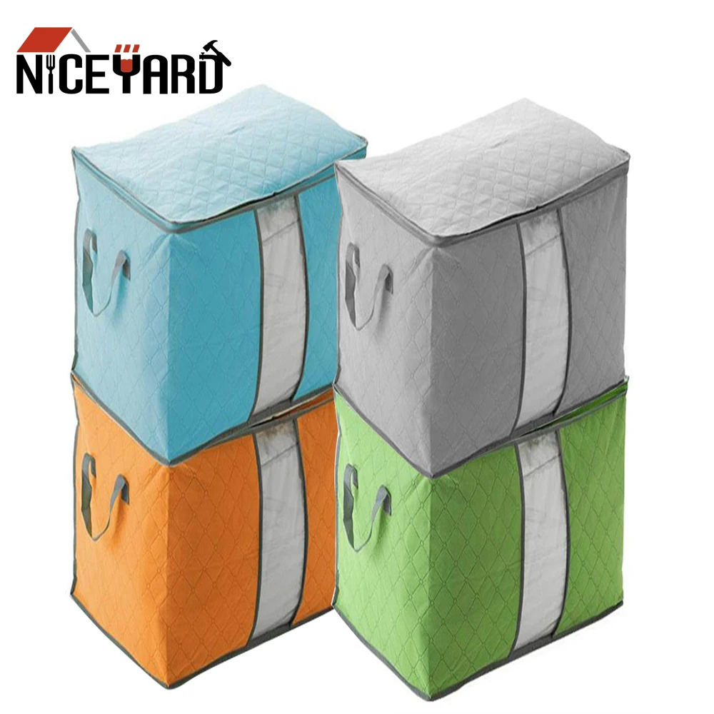 NICEYARD складной органайзер для шкафа гардероба частично прозрачные Underbed коробка