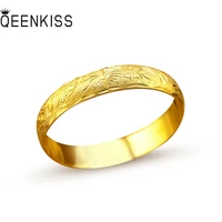 qeenkiss bt587 fine jewelry wholesale fashion womangirl bridebirthday wedding gift dragon phoenix 12mm 24kt gold bracelet bangle