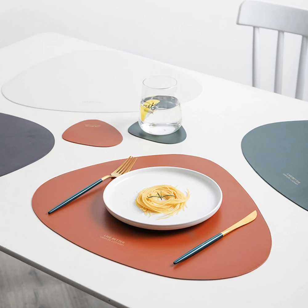 Коврик для столовой посуды теплоизоляционный коврик из искусственной кожи