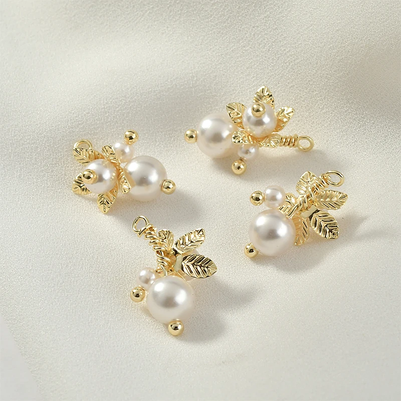 2 шт. жемчужные серьги подвески с медным покрытием|Ювелирная фурнитура и