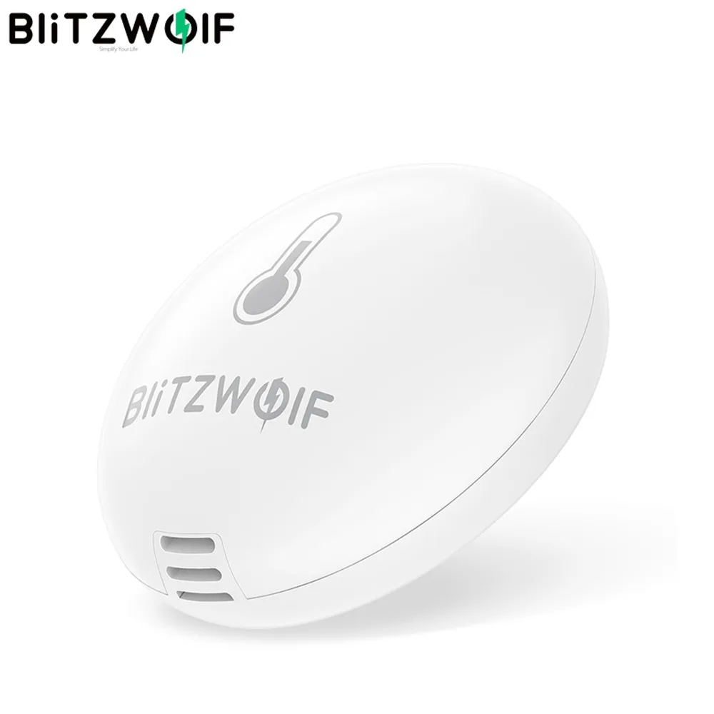 

Беспроводной датчик температуры и влажности BlitzWolf Zigbee, умный детектор, термометр, гигрометр, дистанционное управление через приложение