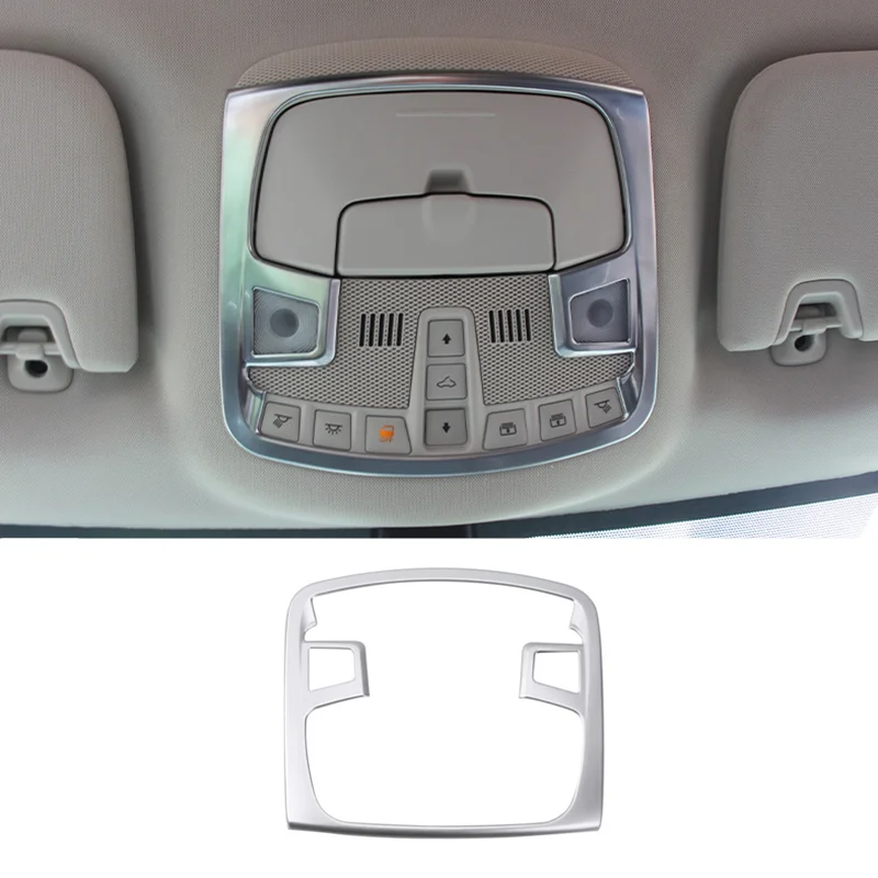 

For Ford Edge 2015 2016 2017 ABS Matte Car Front Reading Lamp Shade Panel Cover Trim Car Interior Moulding Sticker Accessories