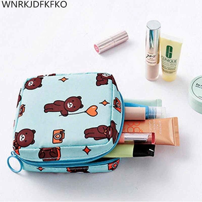 Косметичка водонепроницаемая двухслойная Портативная сумка для гигиенических