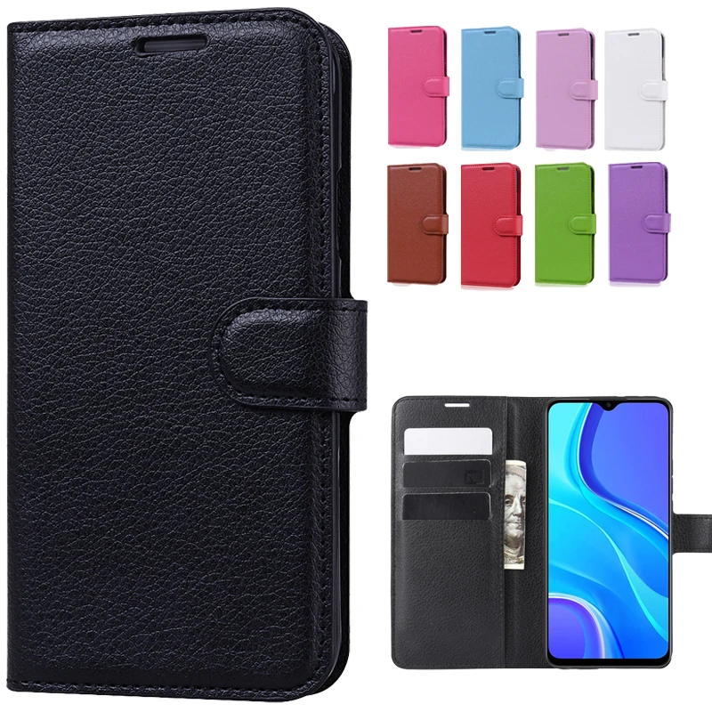 

Чехол-книжка для xiaomi redmi 9, кожаный, с отделением-бумажником, мягкий чехол для redmi 9, 6,53 дюйма