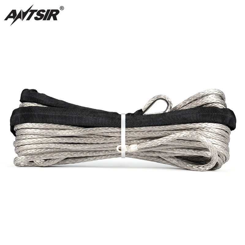 

Синтетический трос для лебедок, 5 мм x 50 ', 8000 фунтов, серая лебедка 4WD ATV UTV