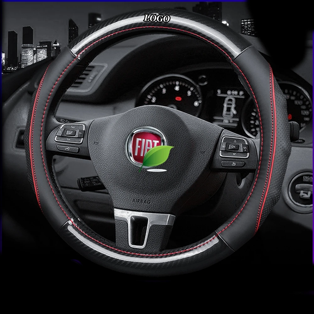 Чехлы на руль из натуральной кожи для fiat 500x 500c 500l Panda Tipo Qubo Doblo Palio Perla Siena BRAVO Croma Freemont