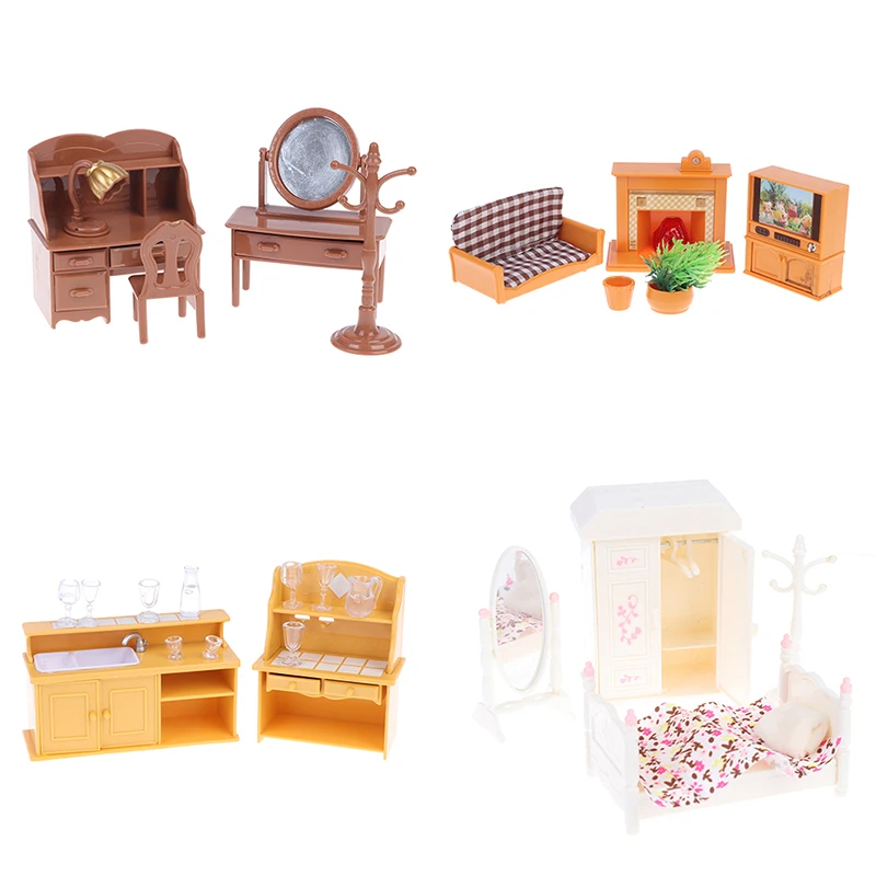 Миниатюрная мебель 1:12, куклы, детская комната, игровая игрушка, лесное животное, семья «сделай сам», миниатюрный кукольный домик, мебель для детей