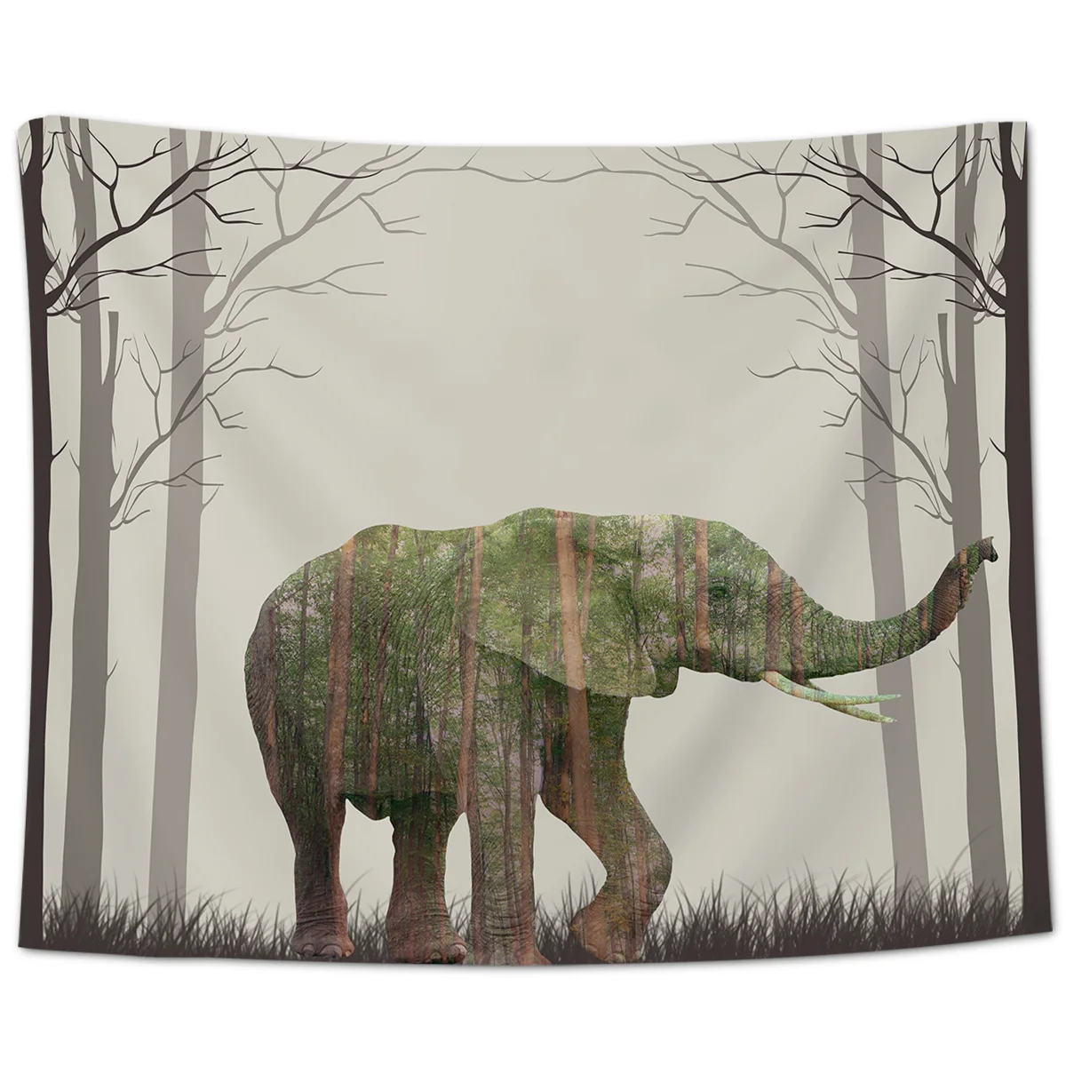 Африканский индийский слон гобелен Настенный декор искусство для дома украшение