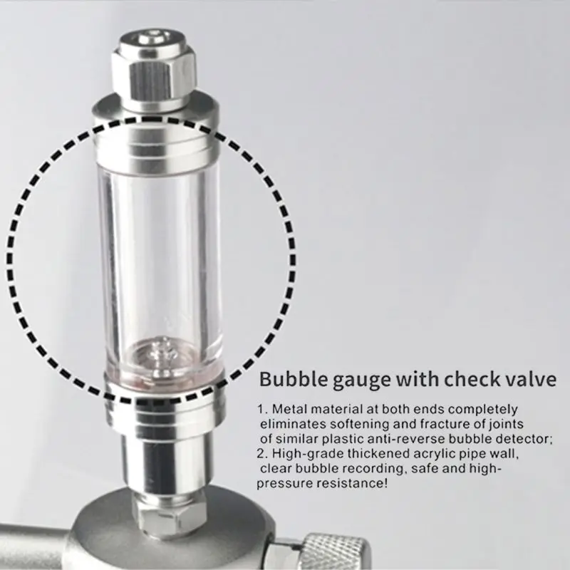 

Aquarium DIY CO2 System Generator Kit Bubble Counter Plants Diffuser Regulator