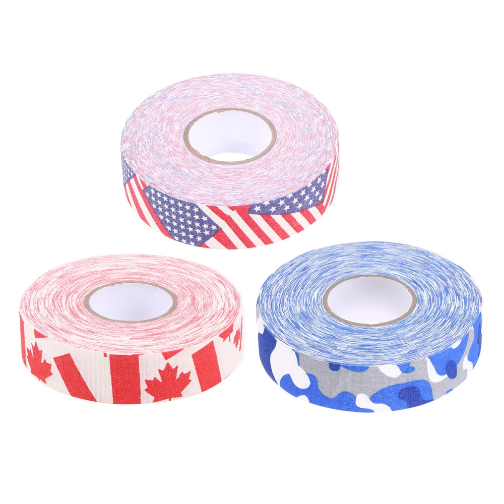 

2 Pcs 25M Hockey Stick Tape Sticky Tape Anti-slip Sports Wrapping Tape Hockey Stick Wrapper for Practice Sports Use (Stars and