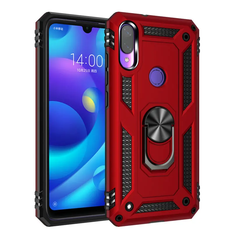 For Xiaomi Mi Play 3D Combo Armor Case for Metal Phone Back Cover Fundas Coque Etui |