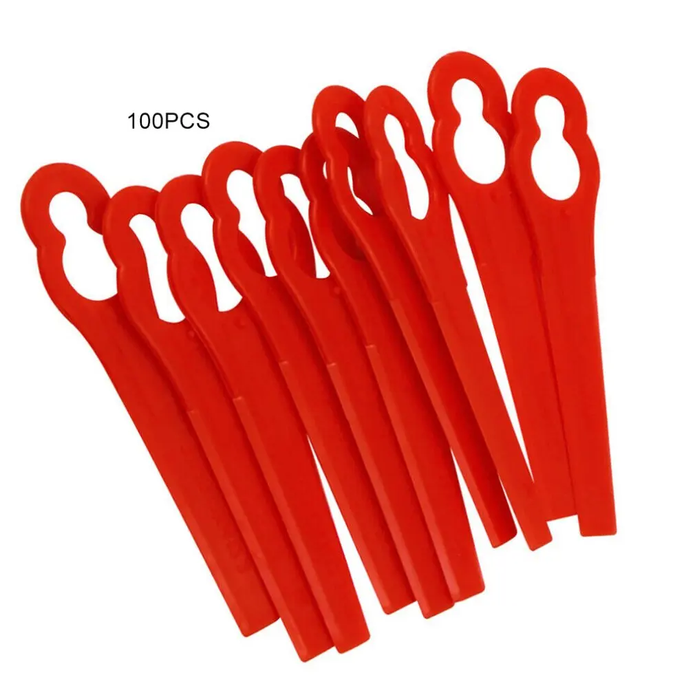 

100Pcs Plastic Grass Trimmer Blades Replacement Lawn Mower Blade For Grass Trimmer Garden Tool Accessories