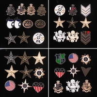 fashion brooch breastpin order of merit college army rank patches metal patches badges applique patches for clothing de 2684