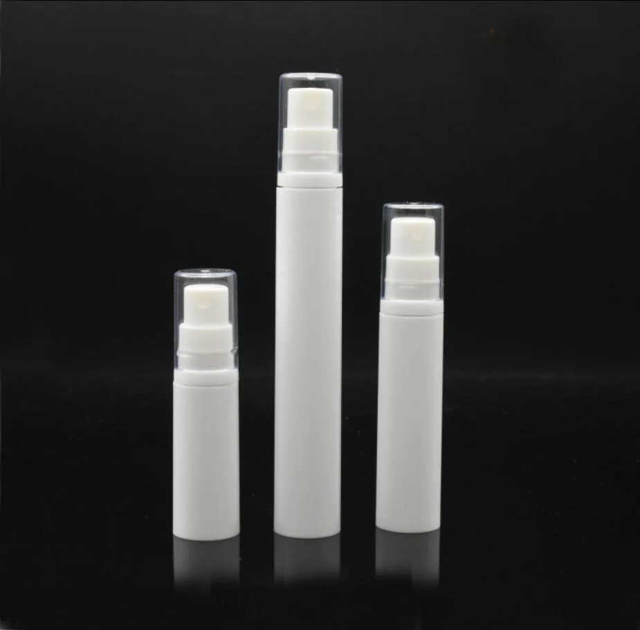 

15ML white airless bottle clear lid lotion emulsion serum sample eye essence hyaluronic toner mist sprayer skin care packing