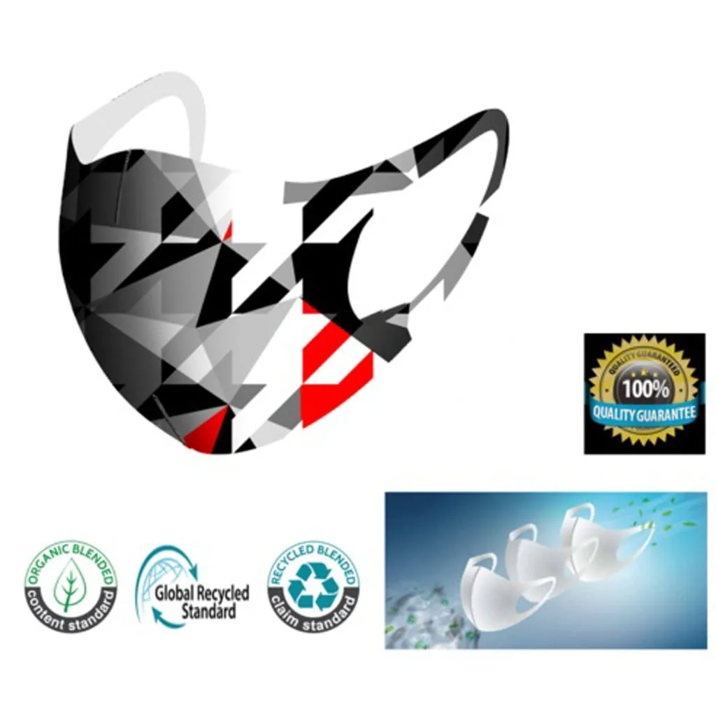 5 шт. мотоциклетная маска Мужская Женская для лица многоразовая цветная ткань