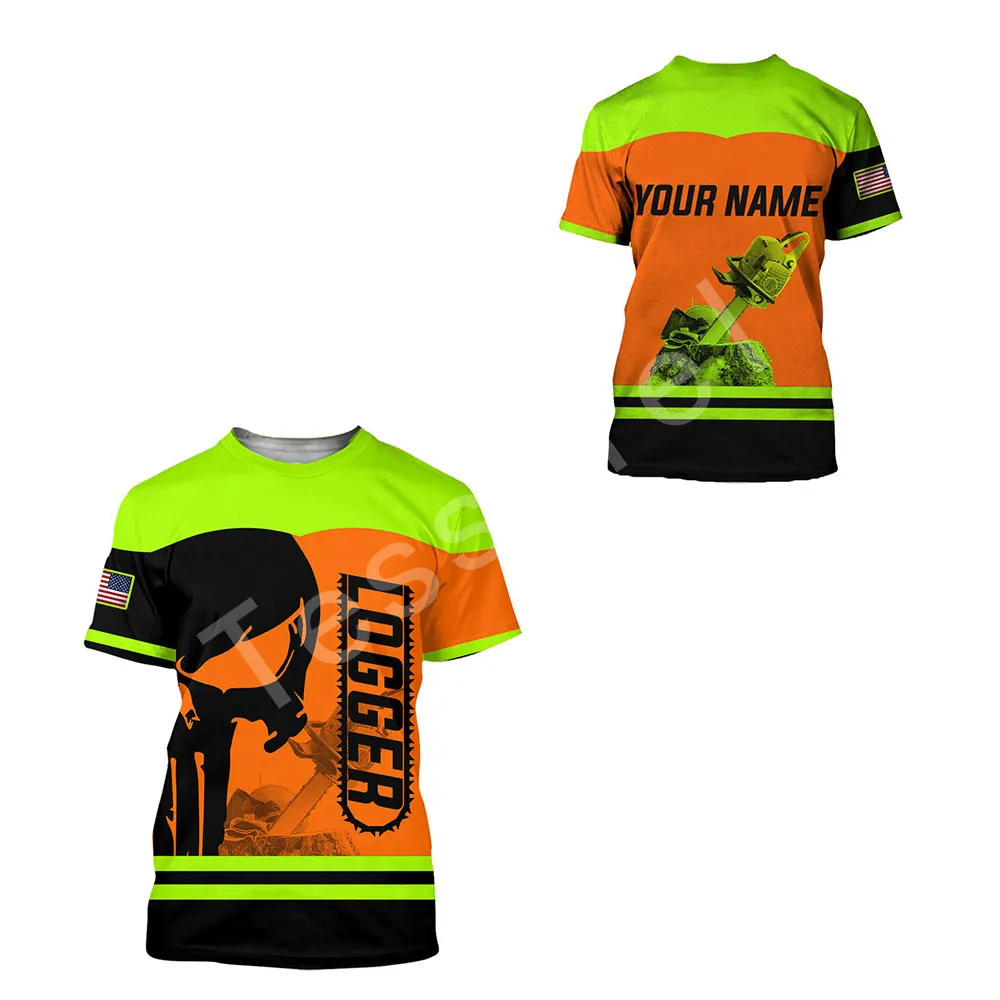 Футболка с 3D-принтом круглым вырезом и коротким рукавом