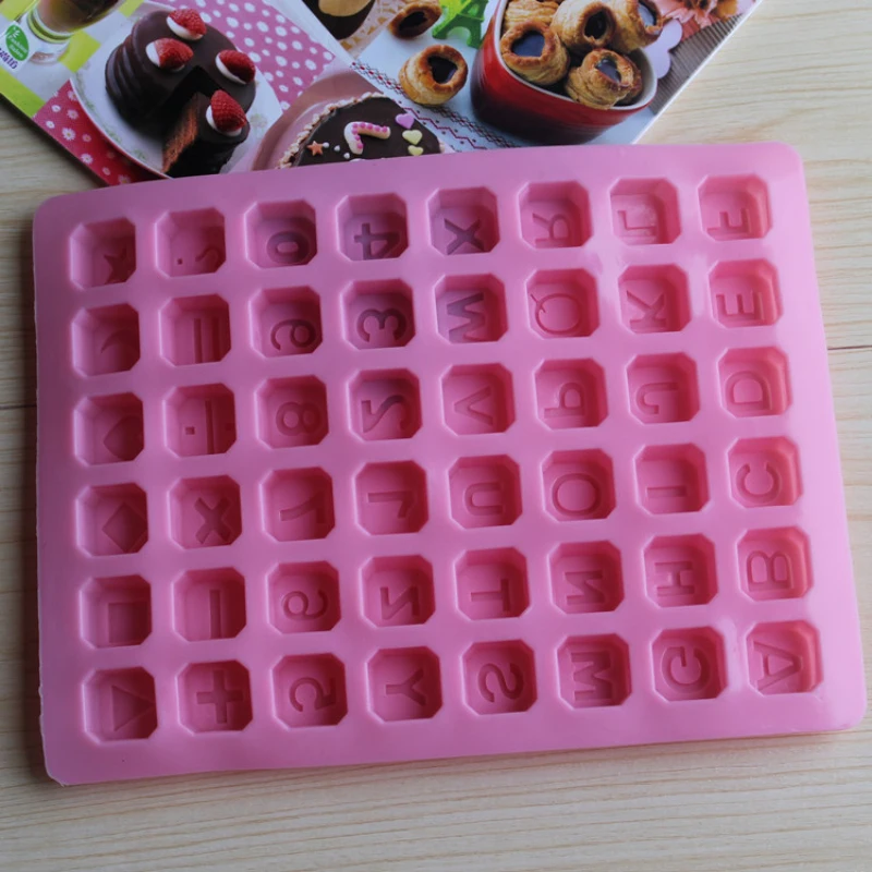 Силиконовая форма для шоколада с буквами алфавита 48 ячеек | Дом и сад