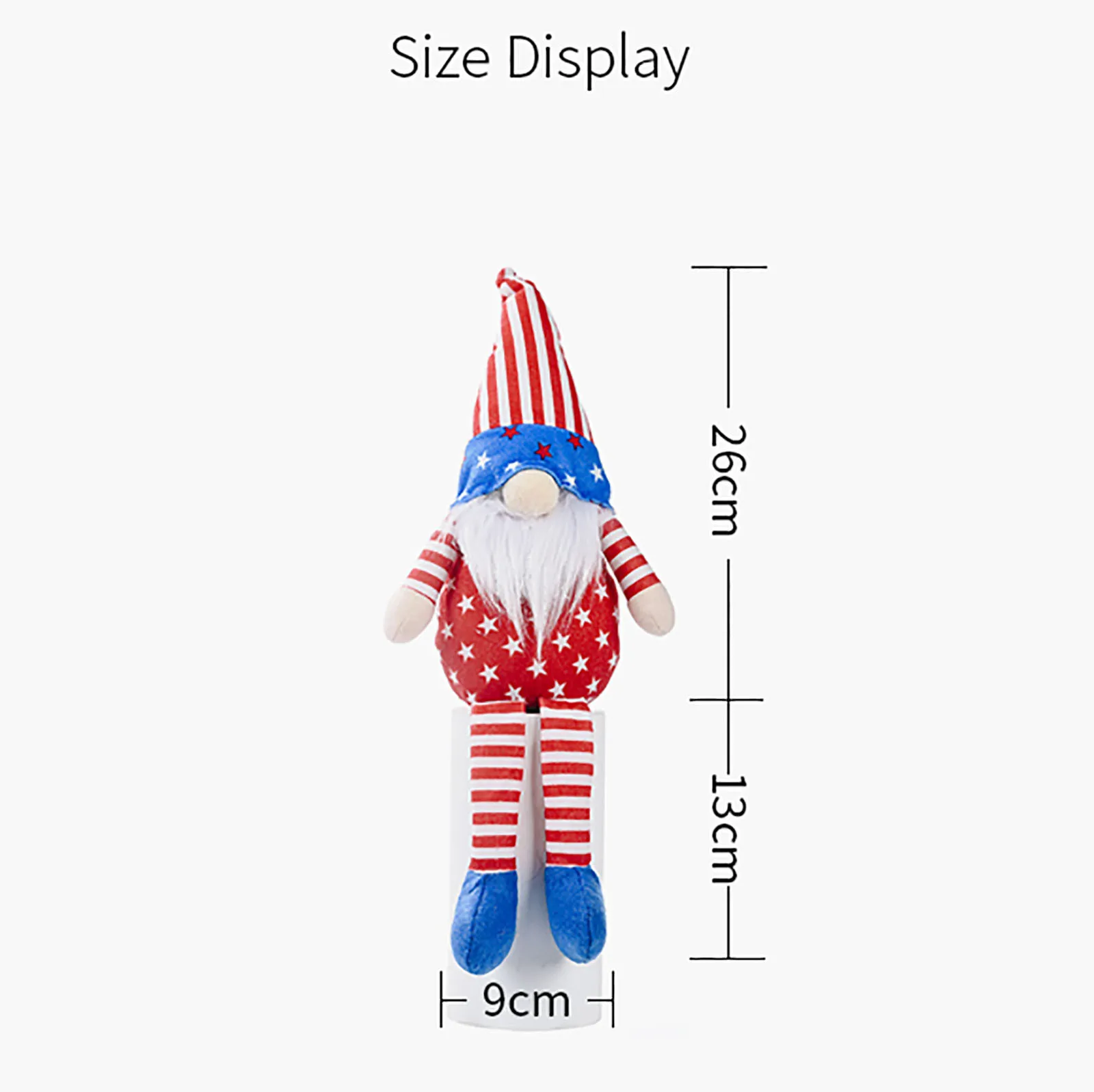 

2pc Independence Day Long Legs Long Hat Dwarf Doll Home Desktop Decoration Toys Gift For Kids Party Festival Decor Ornaments