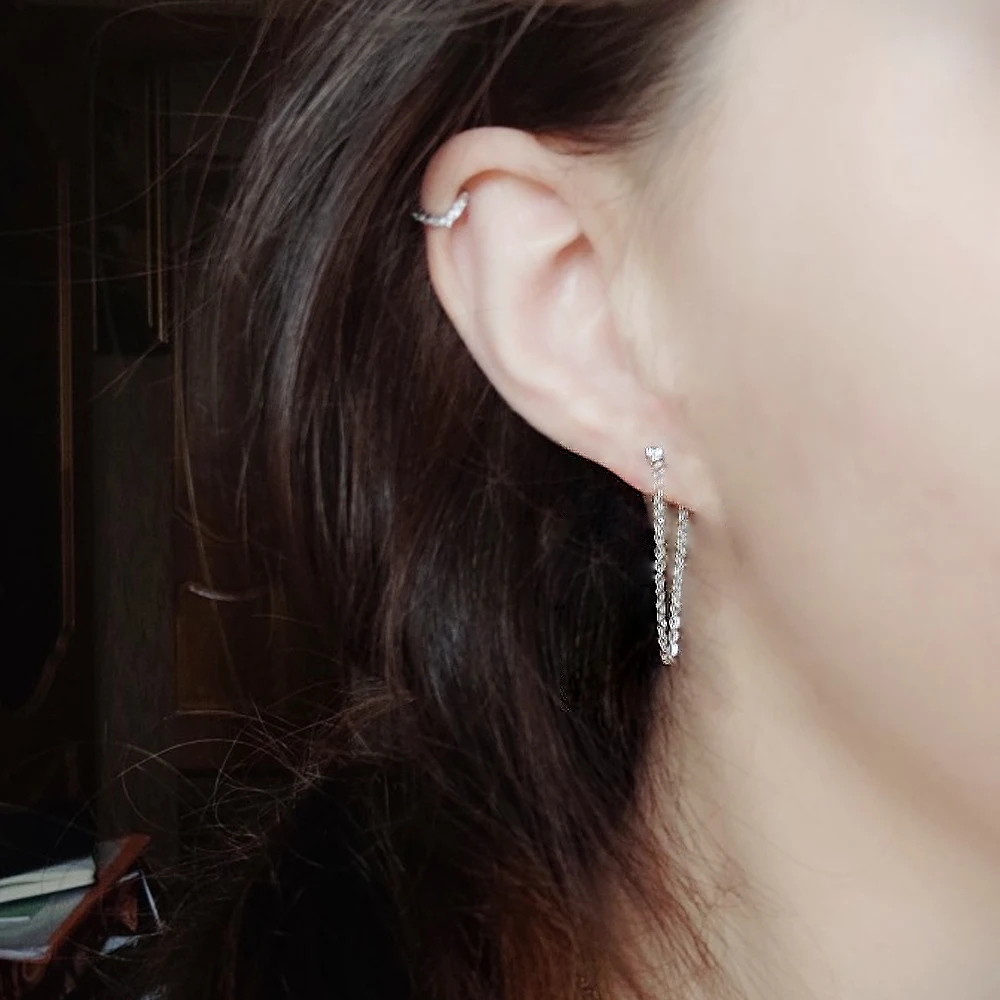 EManc корейский Эстетическая серьги из нержавеющей стали для женщин с бохо