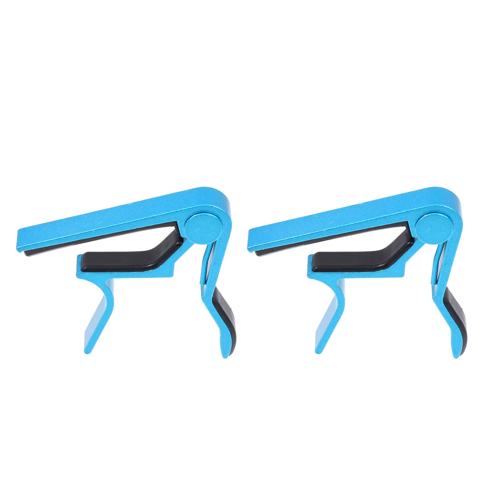 

2Pcs Aluminum Guitar Sandhi Clips Ukulele Guitar Capos Guitar Accessories (Blue)