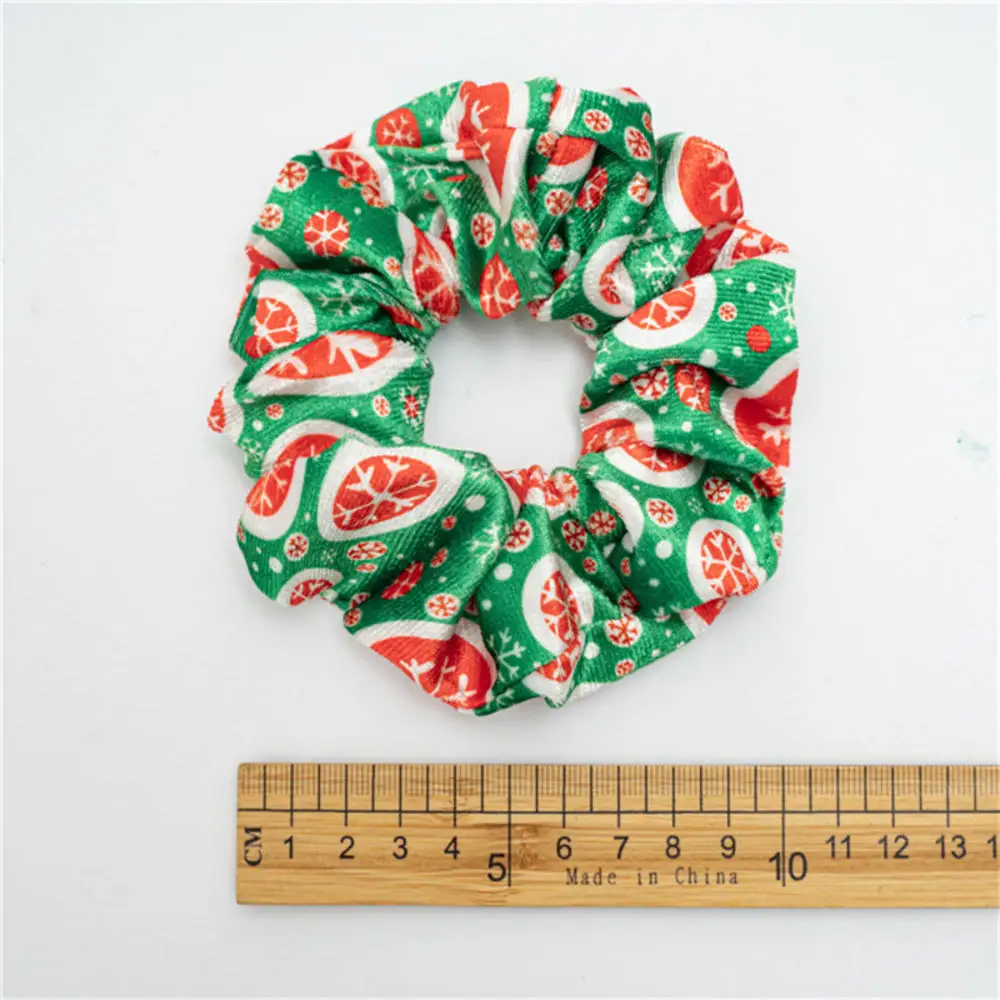 

Christmas Hair Scrunchies Hair Rope Hair Accessories Soft Warm Velvet Hair Ring Xmas Ponytail Elastic Hair Bands Flannel Women