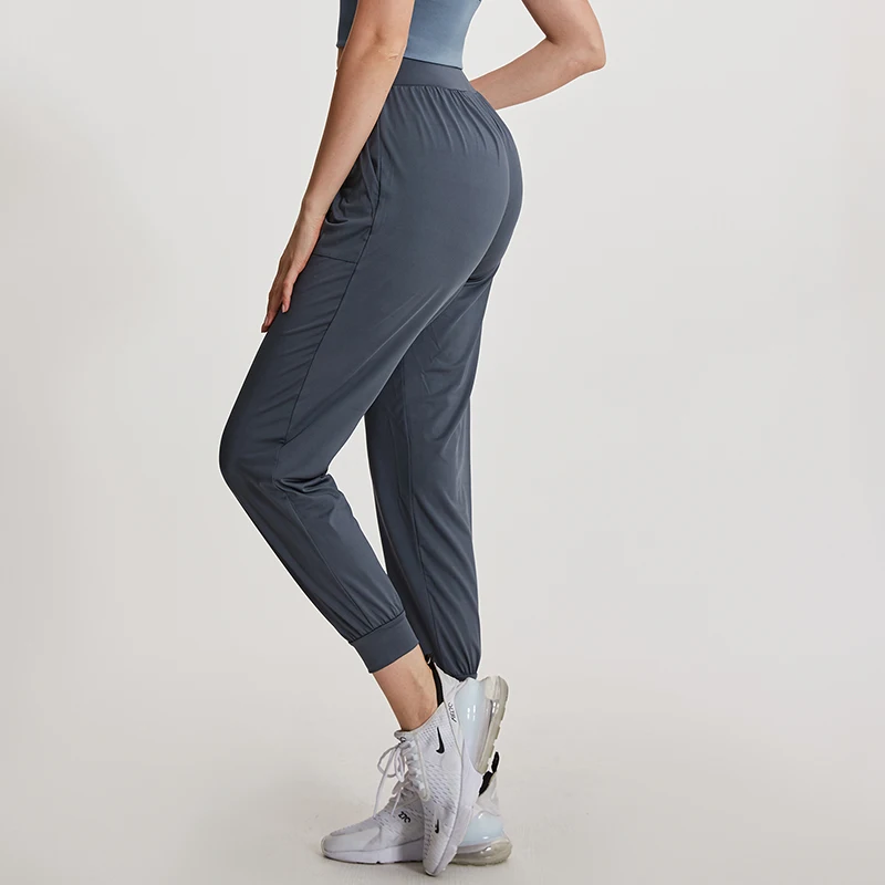 

Vansydical Women Running Sweatpants Outdoors Slacks Drawstring Training Joggers Trousers Loose Slim Yoga Fitness Pants