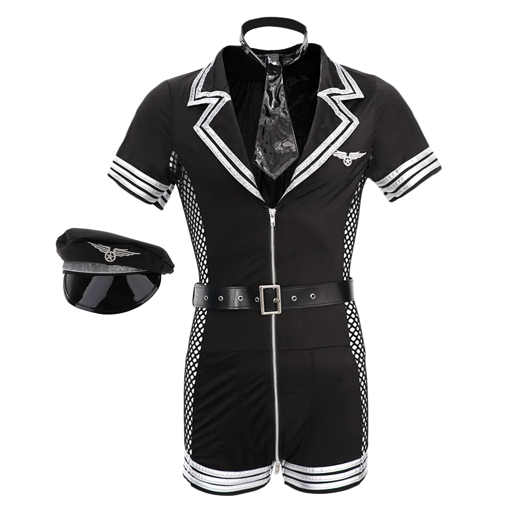 Боди с коротким рукавом шляпой галстуком и ремнем 4 шт. |