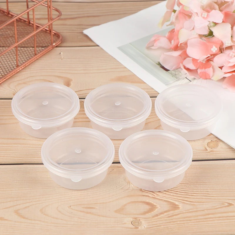 15g/20g 10PCS Slime Box Plastic Transparent Slime Containers Storage Organizer Box With Lids For Fluffy Clear Slime Mud