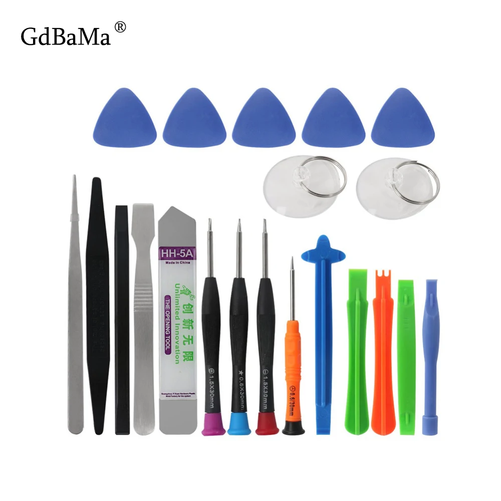 

21 in 1 Mobile Phone Repair Screwdrivers Tools Kit Spudger Pry Opening Tool Set for iPhone X Xr Max 8 7 6S 6 Plus Hand Tools Set