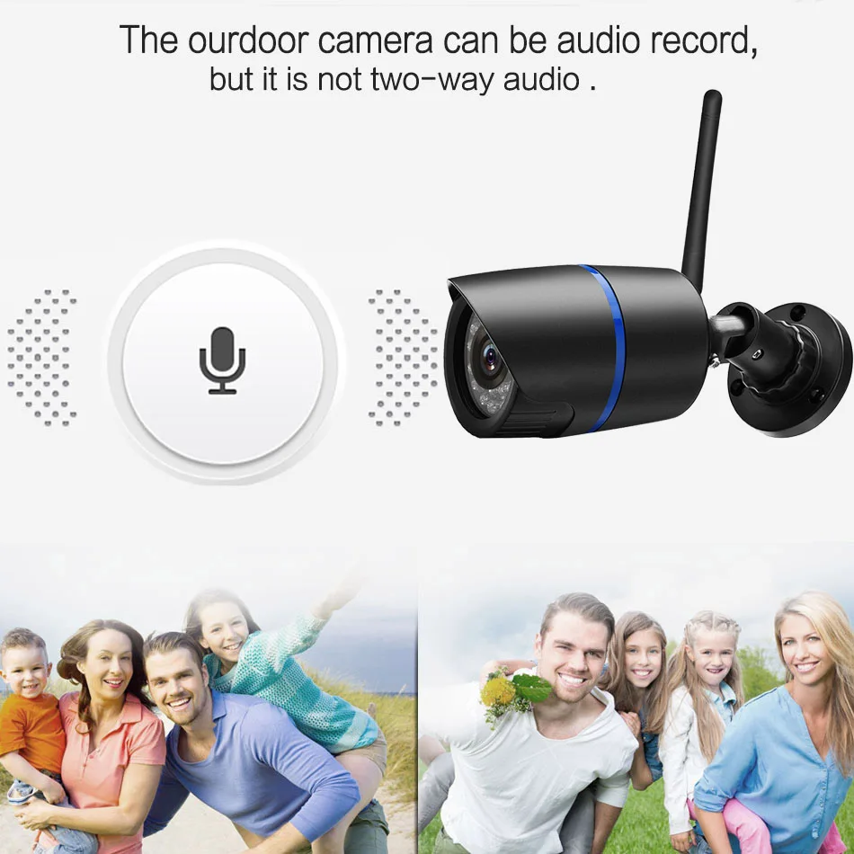 1080P 960P 720P Wifi IP-камера беспроводная P2P цилиндрическая наружная камера