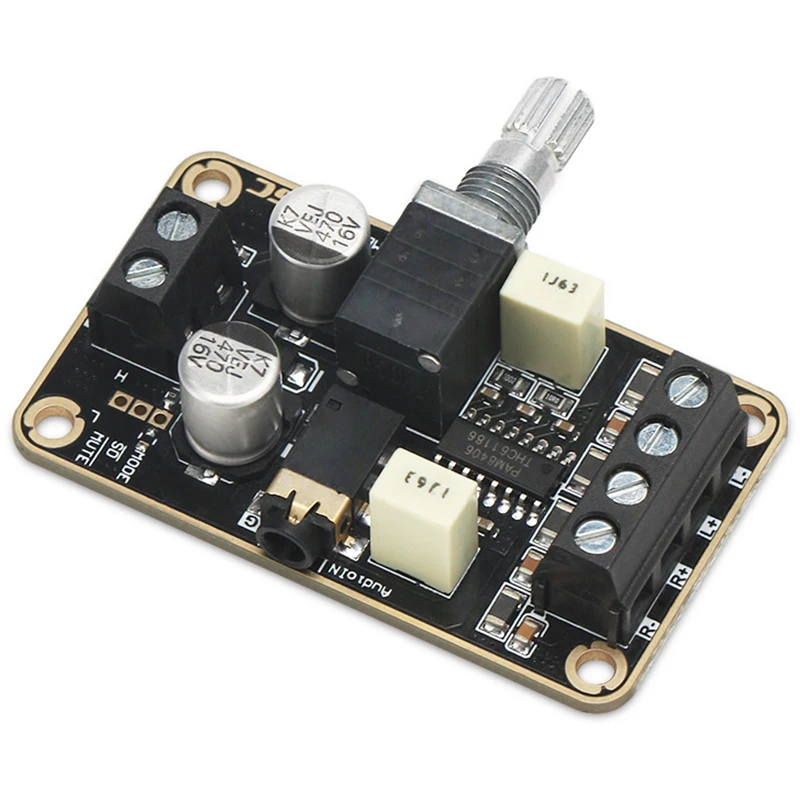 Audio Amplifier Board Pam8406 Digital Power 5W+5W Immersion Gold Stereo Amp 2.0 Dual Channel Mini Class D Dc5V | Электроника
