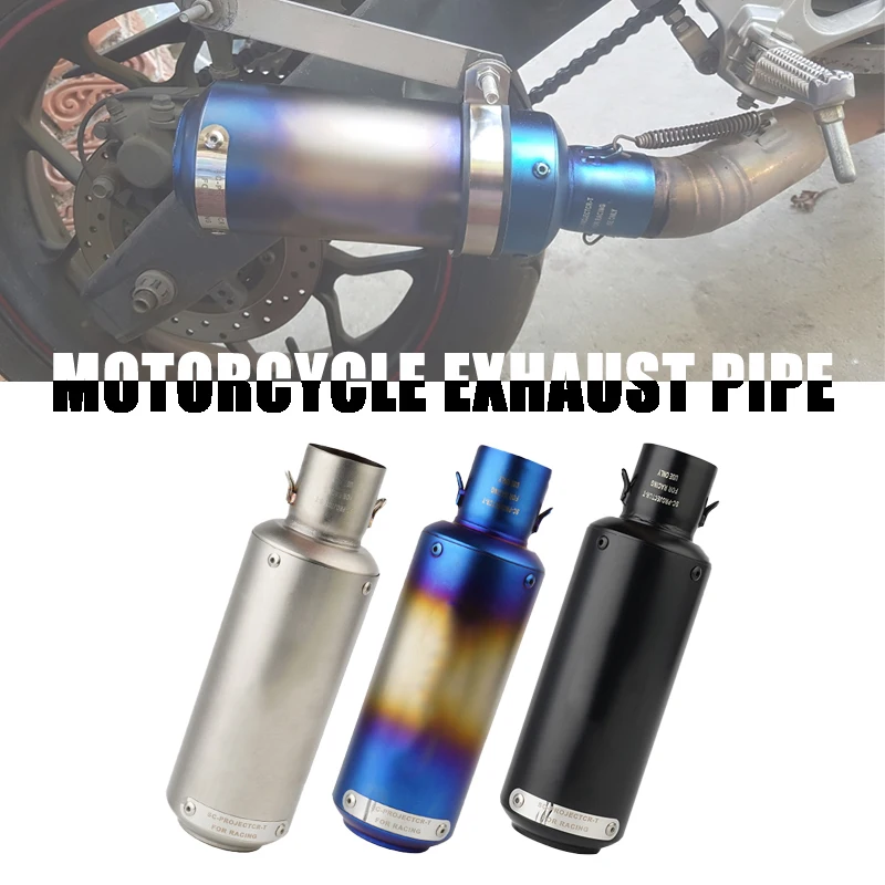 Выхлопная труба для мотоцикла 51 мм с глушителем DB GP-Project для Msx Zx6rz800 Ninja200 350 R25 Z750 R3 Mt07 Mt09